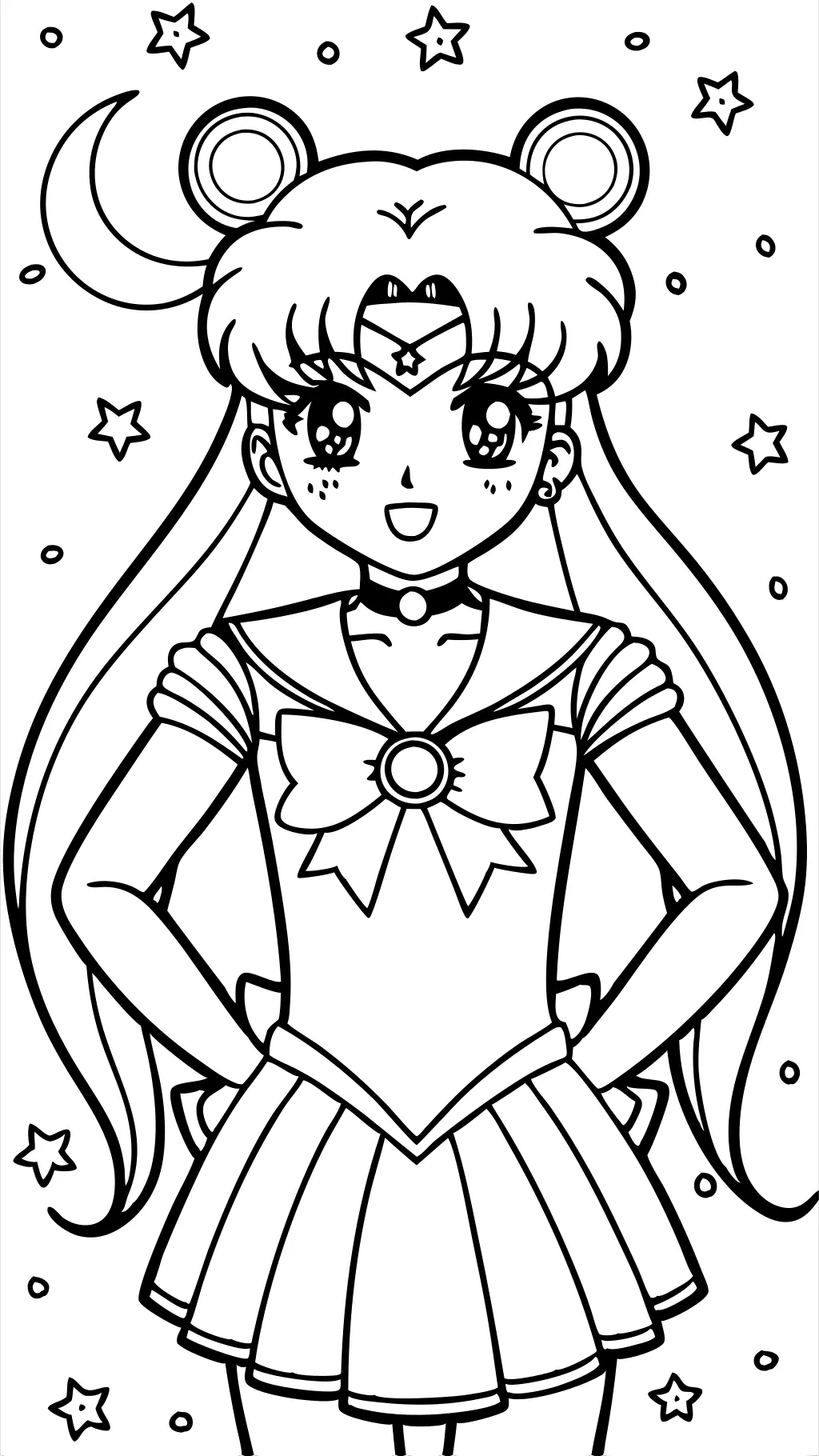 sailor moon coloring pages printable